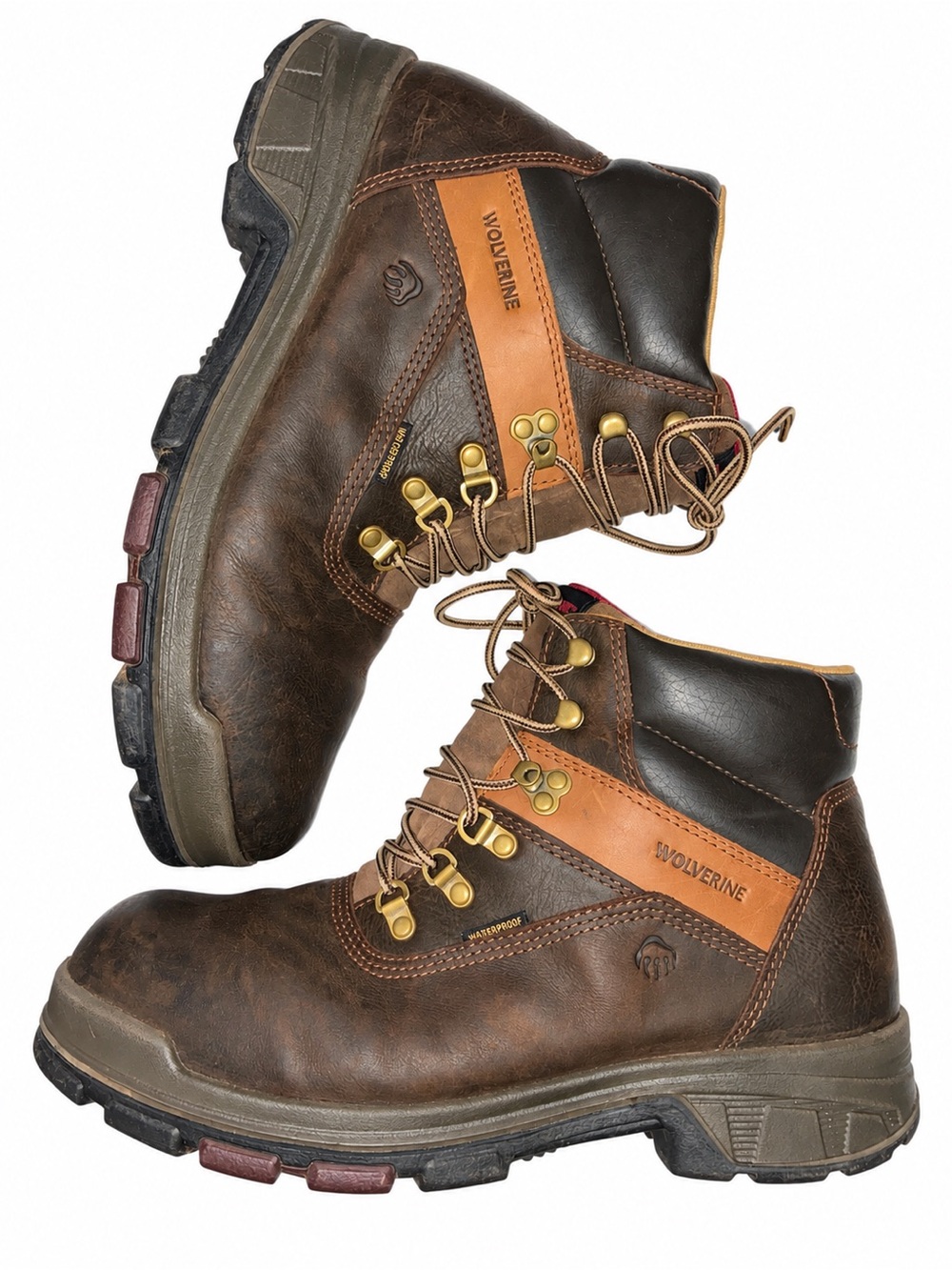 Wolverine Cabor EPX Waterproof 6” Work Boots Men’s 12M Brown W10315 Non-Comp